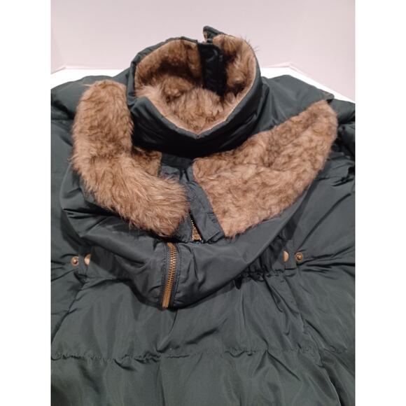 Dark Army green quilted Women’s Jacket Women's puffer coat Size Large - Picture 4 of 8